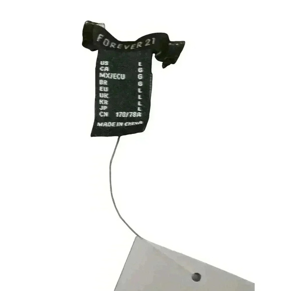 Forever 21  Green Strapless Tie-Waist Cargo Jumpsuit. Size: L - Picture 6 of 6